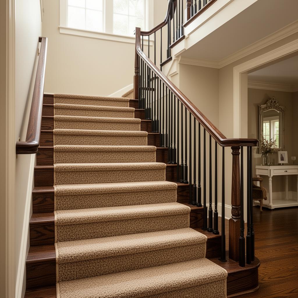 Staircase, Custom Berber Runner