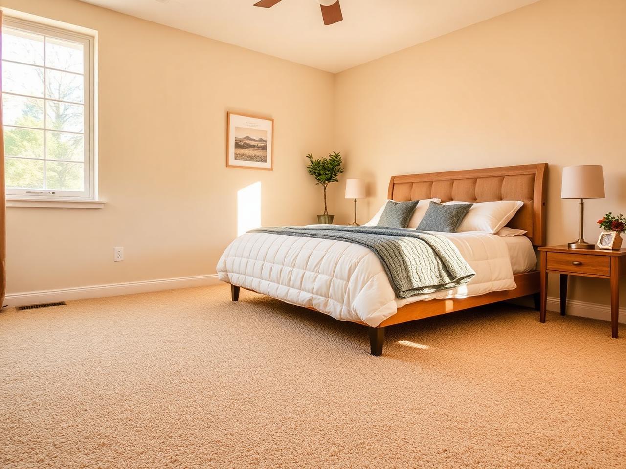 Bedroom — Soft Beige Plush Install