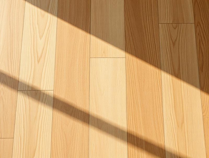 Hardwood installation example