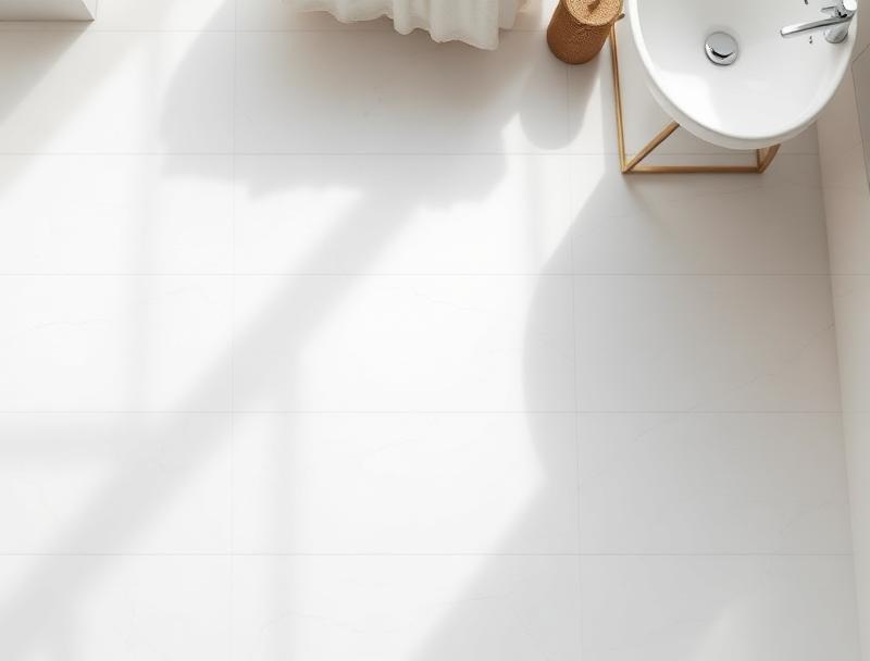 Tile installation example